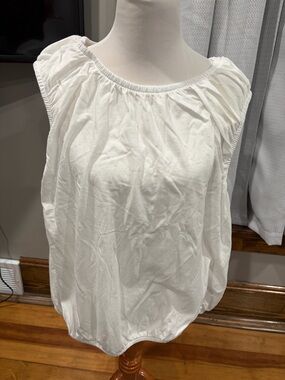 AmTarget A New Day Women's Bubble Hem Tank Top, 4X - white